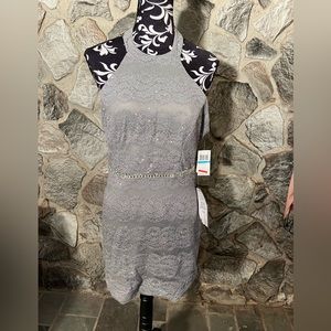 NWT City Studio Smokey Blue Sparkly Dress 9